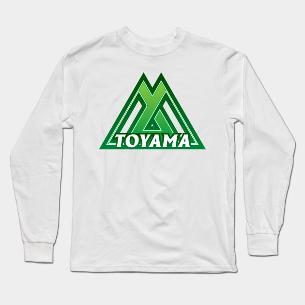 Toyama Prefecture Japanese Symbol Long Sleeve T-Shirt by PsychicCat